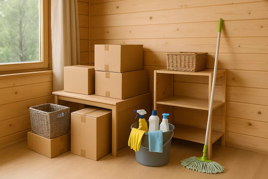 Flytt av fritidshus eller andrahandsboende – städning och förvaringslösningar